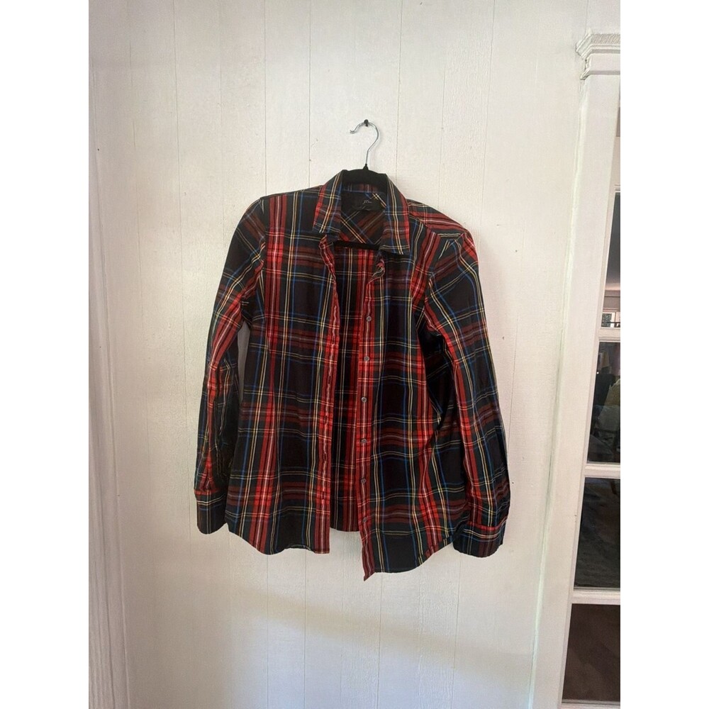 J.Crew Slim Stretch Perfect Shirt in Stewart Plaid Size 8T